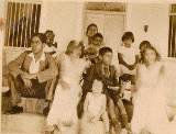 Jack Amor with children and some D'Cunha children