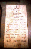 Amor tomb stone situated in City Church Pune