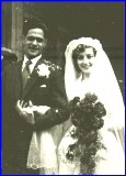 Eric Garrett and Sylvia Rebecca Coward on their wedding day