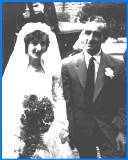 Sylvia with dac Syd Coward on her wedding day