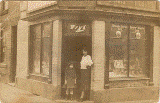 Annie with Thelma outside their shop in Derby