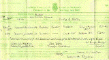 Marriage cert for Samuel Wheeldon and Annie Hill