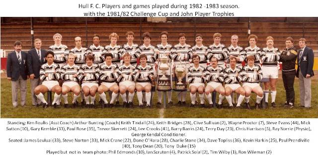 Hull FC Team 1982