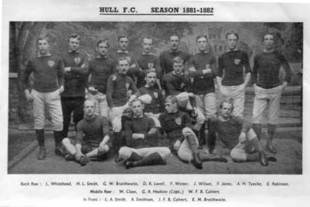 Hull FC team 1881 to 1882