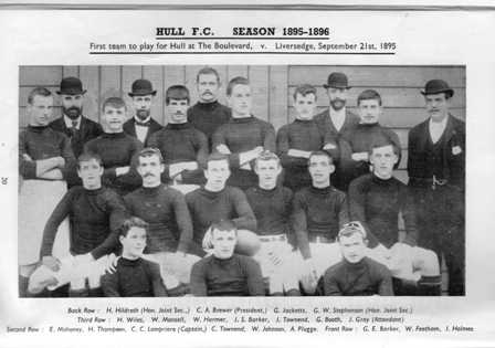 Hull FC Team 1895 to 1896