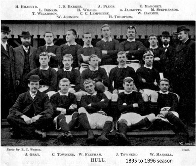 Hull FC team 1895 to 1896