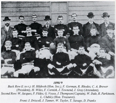 Hull FC Team 1898 to 1899