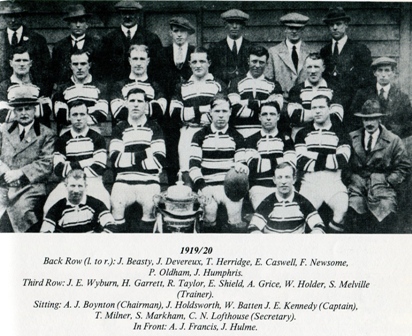 Hull FC Team 1919 to 1920