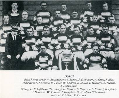 Hull FC Team 1920 to 1921