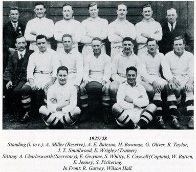 Hull FC Team 1927 to 1928